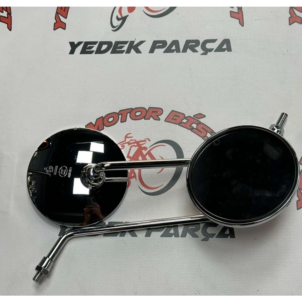 Ayna Set M8 Yuvarlak Nikel Cg125 - Sct - Ebike