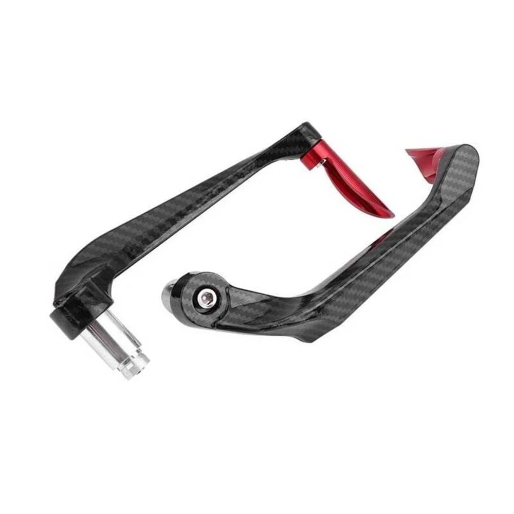 Üniversal Kırmızı Carbon Desenli Manet Koruma