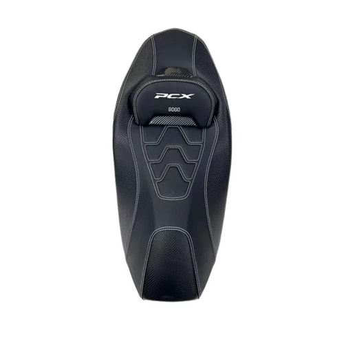 Honda Pcx 2021 - 2025 Uyumlu Spor Bel Destekli Beyaz Koltuk Sele