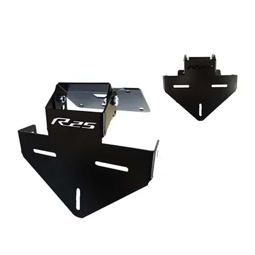 Yamaha R25 2019 - 2024 Sinyal Bağlantılı Katlanır Plakalık Siyah