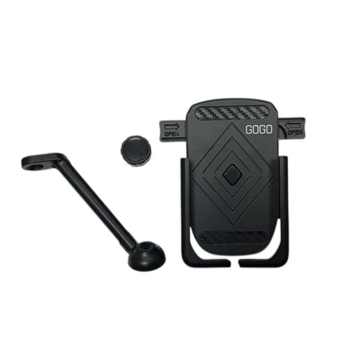 Universal Ayna Bağlantılı Telefon Tutucu Alüminyum