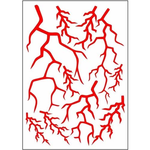 Sticker Şimşek Kırmızı