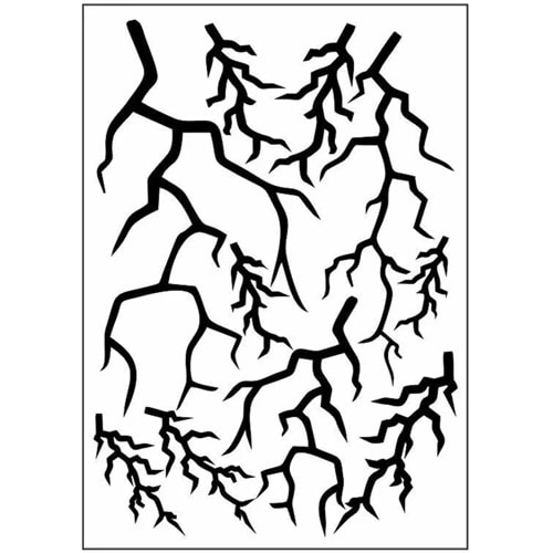 Sticker Şimşek Siyah