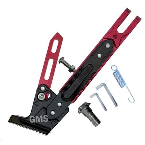 Yan Sehpa Set Aliminyum Kırmızı (Ayarlı) Üniversal