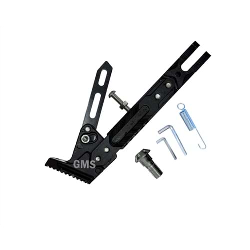 Yan Sehpa Set Aliminyum Siyah (Ayarlı) Üniversal