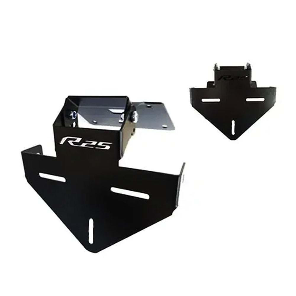 Yamaha R25 2019 - 2024 Sinyal Bağlantılı Katlanır Plakalık Siyah